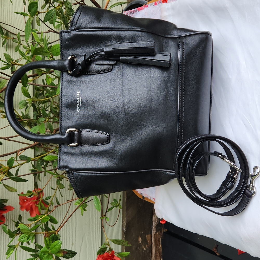 Coach legacy mini Tanner crossbody leather satchel.